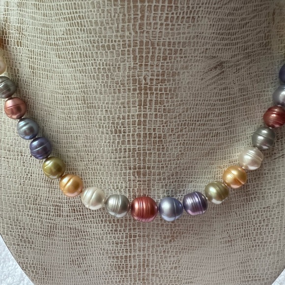 Honora cultured pearl 18” multi-colored graduated necklace - Picture 2 of 4